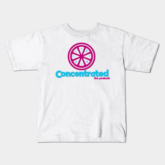 Concentrated Podcast Logo Kids T-Shirt by Concentrated